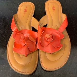 Born Large Flower Flip Flops Size 9